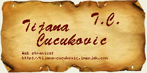 Tijana Čučuković vizit kartica